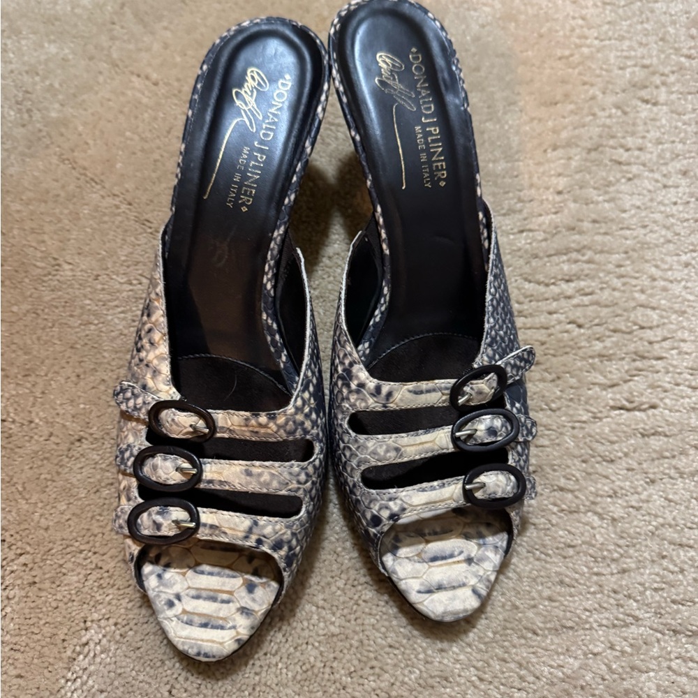 Donald J. Pliner Women's Snake-Print Open-Toe
